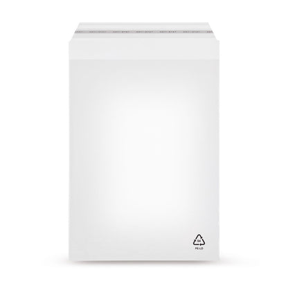 rLDPE-Adhäsionsverschlussbeutel mit Rezyklatanteil abgeschrägter Klappe ohne Luftloch 40 mµ