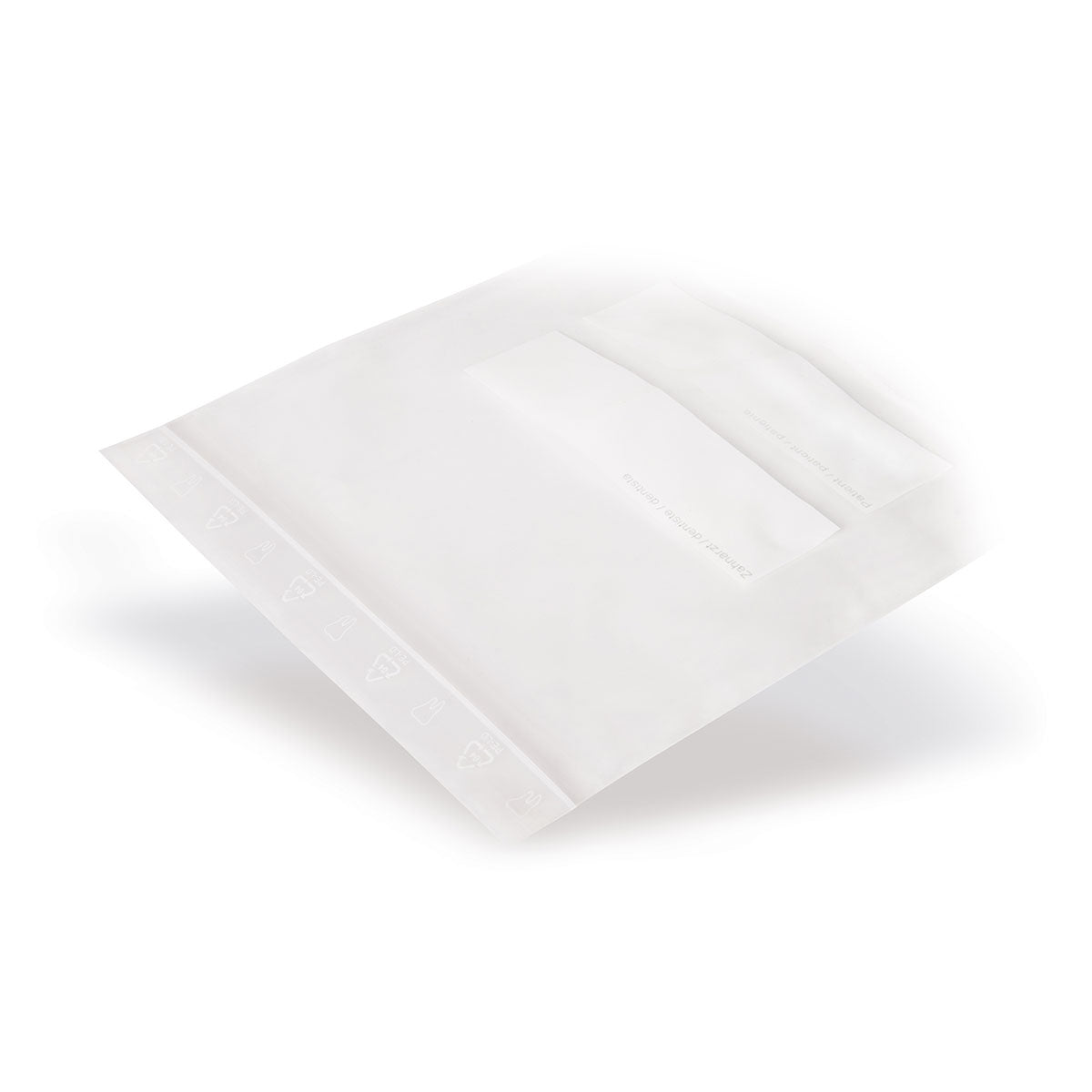 LDPE-Druckverschlussbeutel mit Kängurutasche Dentalbeutel 50 mµ
