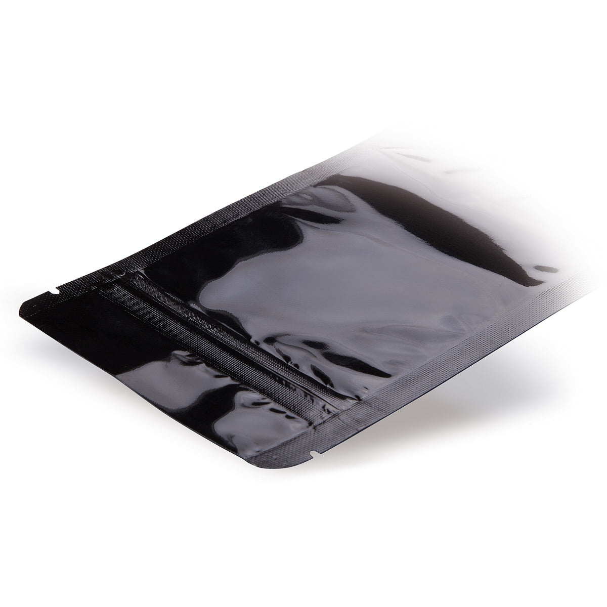 Standbodenbeutel Schwarz detail 2