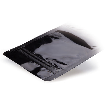 Standbodenbeutel Schwarz detail 2