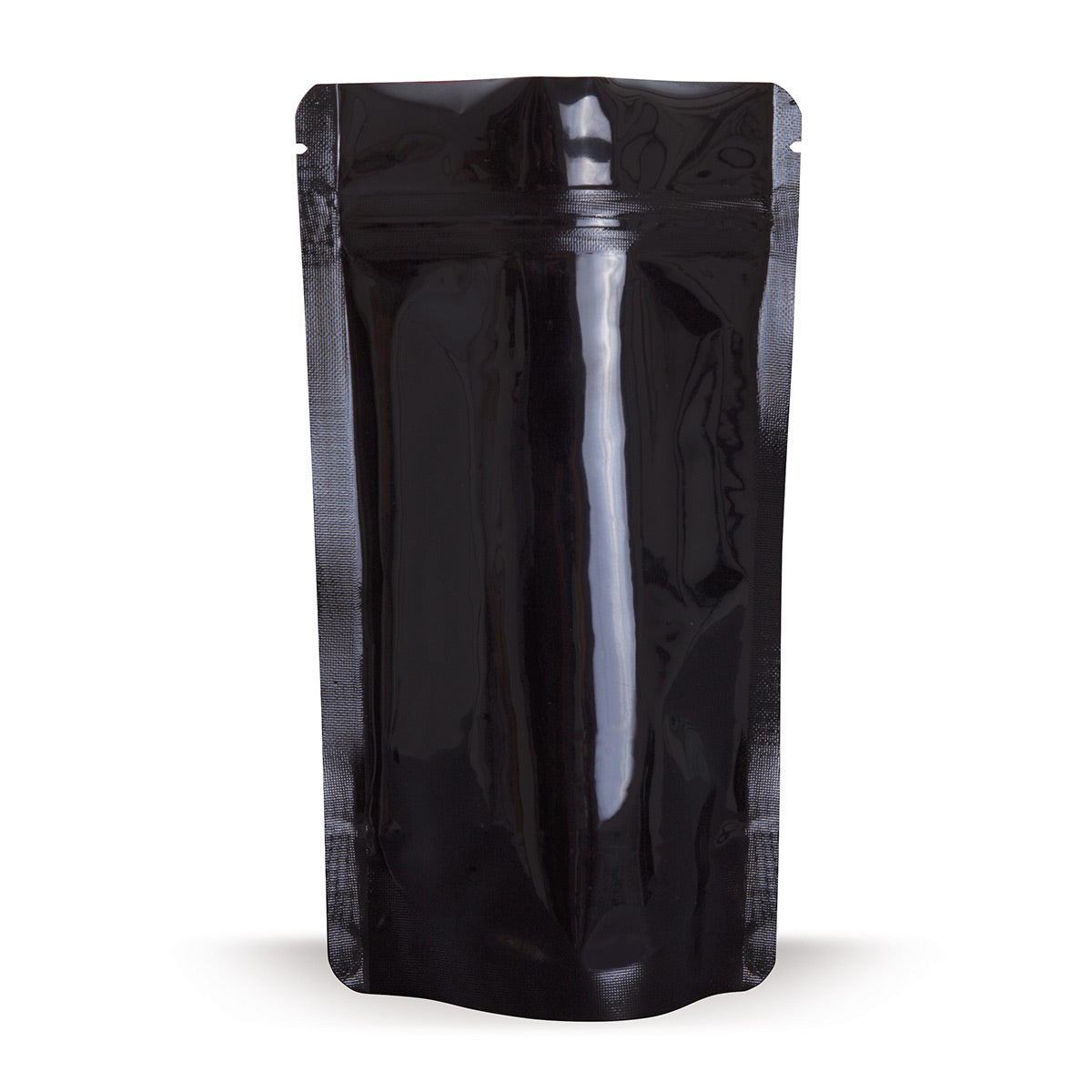 Standbodenbeutel Schwarz detail 5