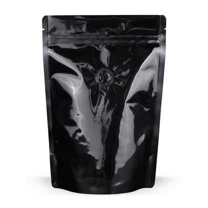 Stand Up Pouches Black with Aroma Protection Valve Detail 5